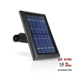 Solar Panel Compatible with Ring Spotlight Cam/Plus/Pro Battery, 1 Pack Black