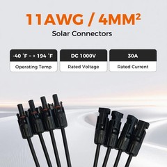 Solar Panel Branch Connector Splitter Adapter Cable Wire Plug for Solar System