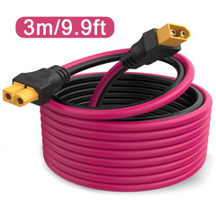 XT60 Extension Cable 12AWG XT60 to XT60 Cable, with Male to Female Connectors Su