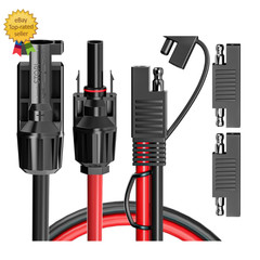 Solar Panel Connectors to SAE Adapter Cable 10AWG Solar to SAE PV