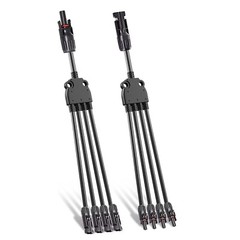 Solar Wiring Connector Plug Y Branch Solar Panel Extension Cable T Splitter