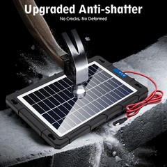 Solar Battery Trickle Charger Maintainer 12V 20W Panel Car Boat Motorcycle RV