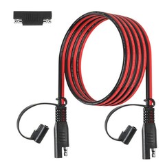 14AWG SAE 6FT Extension Cable with Polarity Reverse Adapter for Solar Panel RV