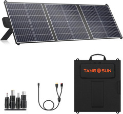 100W Portable Solar Panel, 20V Foldable Solar Charger with USB-A QC3.0 & Type-C