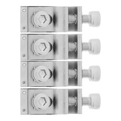 4 Pcs Aluminum Solar Panel Ground Wire Clamps Grounding Lug For Solar Mount