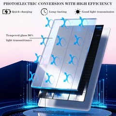 10W Solar Panel for Ring Camera/Outdoor Cameras, Solar Charger with USB-C & &