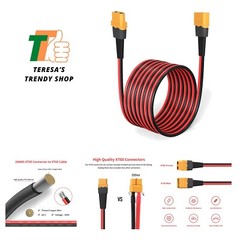 10AWG 100FT XT60 Extension Cable 2 6 10 20 35 50 75 100FT XT60 Female to Male…