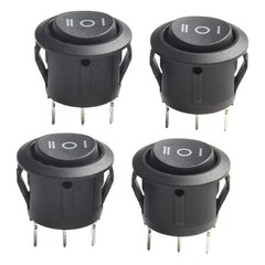 3 Pin Rocker Switch Easy Panel Mount Momentary Rocker Switch Convenient Package