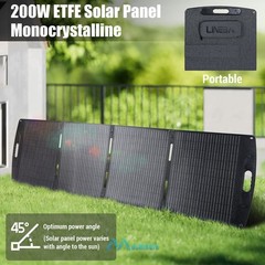 Foldable Solar Panel 200W 22V High Efficiency Portable Charger for Power Station