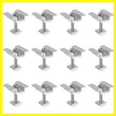 12-Pack Solar Panel Mount Mid Clamps 40mm PV Panel Bracket Corrosion-free Alu…