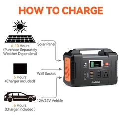 Generador Portatil 151Wh Con Salidas Ac Dc Usb Para Exteriores Y Viajes