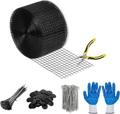 6in x 100ft Solar Panel Bird Guard & Critter Guard Mesh Kit, PVC Coated Wire Mes