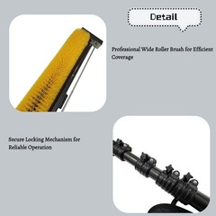 Solar Panel Cleaner 5M Carbon Fiber Pole Brushless Motor Mobile PV Cleaning 110V