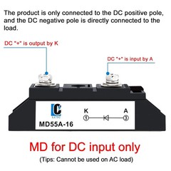 12V 1 Way Diodes MD 55A(50Amp)-16;to Prevent Backfeed;Use Voltage Range:AC …