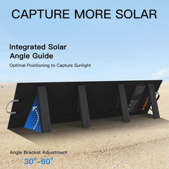 Portable Solar Panel 220W 40V Monocrystalline Foldable Solar Panels Charger Powe