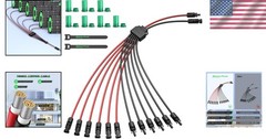 Waterproof Solar Connectors for 6 Panels – Safe & Reliable Y Branch Adapter