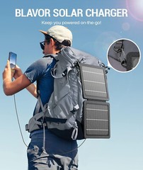 (Open Box) 10W Portable Solar Charger Waterproof Foldable Solar Panel