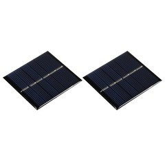 Mini Solar Cell Panel 3V 150mA 0.45W 60mm x 55mm 2pcs