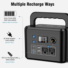 Open Box Portable Power Station 350W, 260Wh/70,000mAh Backup Lithium Battery