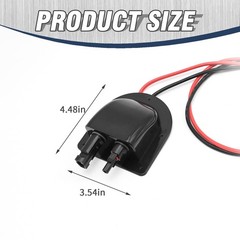Weatherproof Solar Entry Housing with 10AWG Solar Extension Cable for RV, Cam…