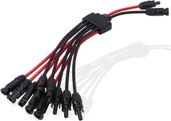 Solar Parallel Connectors 2 to 10 Y Branch Parallel Adapter | for 5 Solar Panels