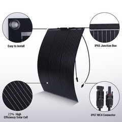 Flexible Portable 400W 200W Mono Solar Panel for Power Station RV Camping Boat