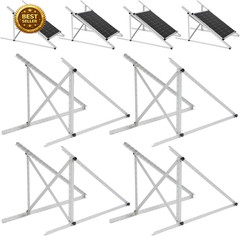 45in Adjustable Solar Panel Mount Brackets 4 Sets Tilt Kit Roof RV Boat 0-90