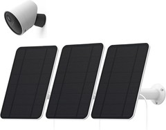 4W Solar Panel Charger 3 Pack for Outdoor Camera Weatherproof IP65