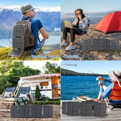 Portable foldable solar panels are suitable for various electronic devices.