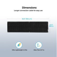 WUZECK 100W Flexible Home Solar Panel Kit Monocrystalline Off-grid for RV Marine