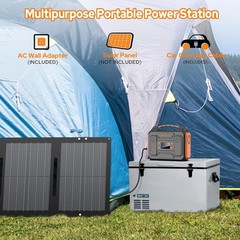 Outdoor 300W Solar Generator – Lightweight Portable Power with Safety Features