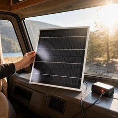 Monocrystalline Solar 20W Panel | 18V Outdoor Power for Charging Devices
