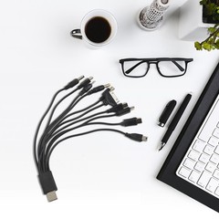 Portable and Efficient 10 in 1 USB Charger Compatible with Many Brands