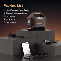 MARBERO 155Wh Portable Power Station 100W AC Outlet Solar Generator Camping Home