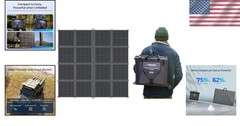400W Portable Solar Charger – Foldable Monocrystalline Solar Blanket for Camping