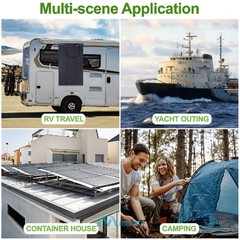100W 200W 400W 18V Portable Flexible Solar Panel Kit RV Camping Off-Grid Rooftop