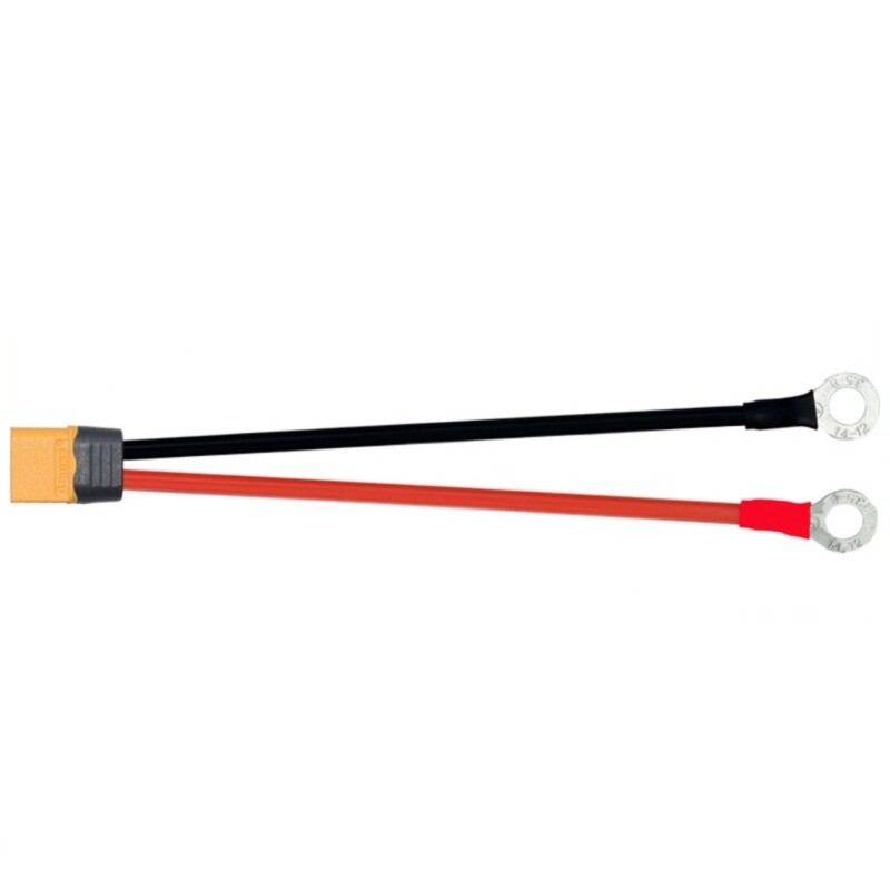 Durability XT60 To O Rings Terminal Cable 12AWG Extension Wire 3feet Length