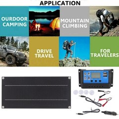 60W 18V Solar Panel Kit 100A Battery Charger Controller Battery Charging Kit For
