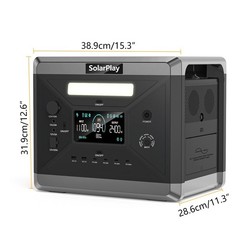 SolarPlay 96/2160/2304 Portabel Power Station Backup for Outdoor, RV, Camping