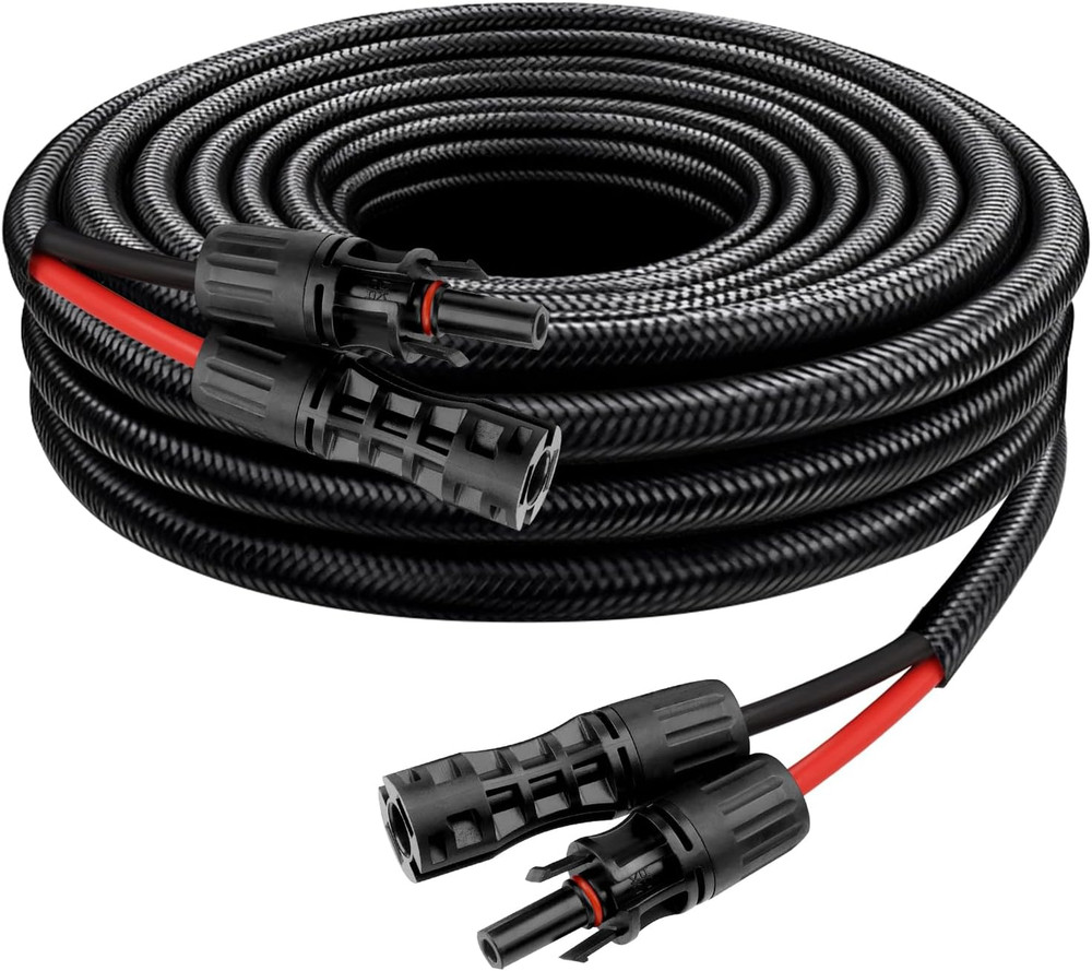 XRDS Solar Extension Cable 8AWG Copper Wire 10FT Male Female Connectors