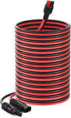 Solar Panel Cable Connector Kit with 10AWG Heavy-Duty Tinned Copper Charge Cable
