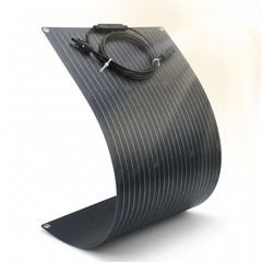 100W Flexible Solar Panel, 23% High-Efficiency Solar Panel Semi-Flexible Panel