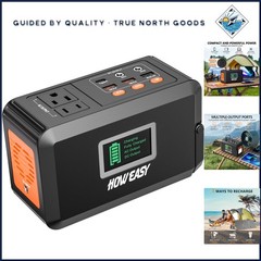Lightweight Battery Powered Power Station for Camping, Emergency, and Home Use