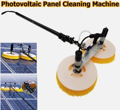 Solar Panel Cleaning Machine Double Head Retractable Photovoltaic Panels Brush