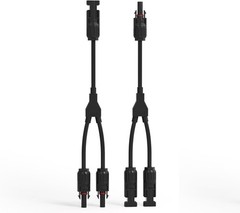 Solar Connectors Parallel Y Branch,MMF+FFM 1 Pair Solar Panel Wire for Solar …