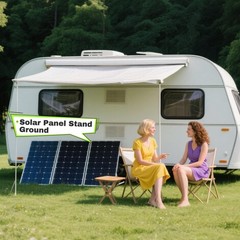 4 Pack 45inch Adjustable Solar Panel Tilt Mount Brackets with Foldable Tilt L…