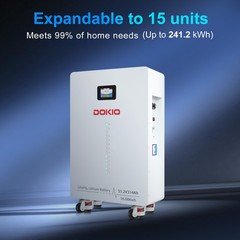DOKIO 10KW 16.08KWH Off‑Grid Solar System Complete Kit Backup Power All‑in‑One