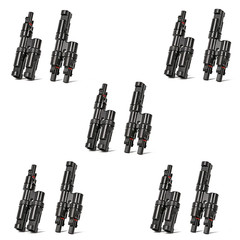 Solar Y Branch 2 to 1 DC Connectors PV IP67 Connector in Pair for Parallel Conne