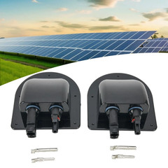 Waterproof Car Junction Box Solar Panel Cable Entry Gland Sealing Box Double Hol