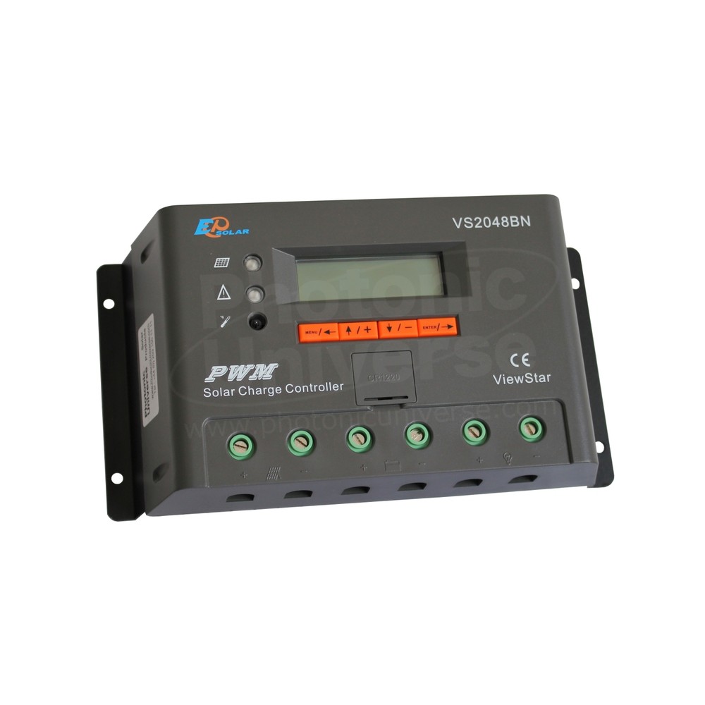 20A solar charge controller/regulator with LCD display for 12/24/36/48V battery